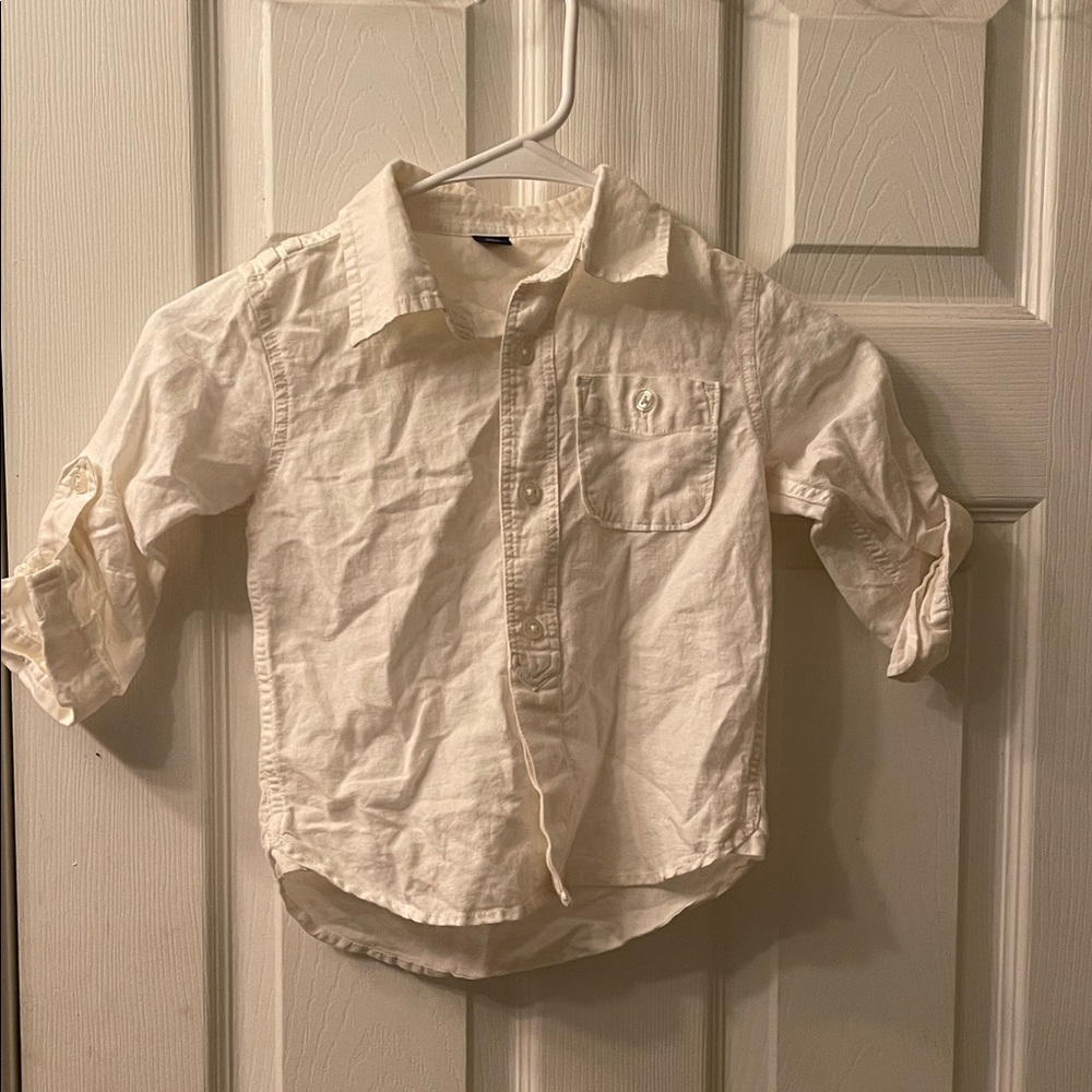 Classic Cream Kids Shirt Baby Gap